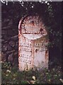 Old Milestone, on an unclassified road (was A65), Draughton, Skipton Road