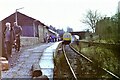 NS3569 : Kilmacolm railway station, Renfrewshire, 1983 by Nigel Thompson