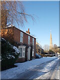 TF1505 : Rectory Lane, Glinton, in the snow by Paul Bryan