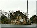 Building on the corner of Apperley Lane and Warm Lane