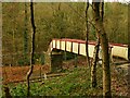 Footbridge over the railway south of Springs Tunnel