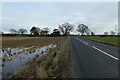 Farmland flooding near New Roans