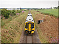 NH7751 : Train passing Inverness Airport by Craig Wallace