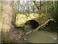 Old undermined bridge over the Coundmoor Brook