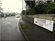H4572 : Enrolment banner promoting Omagh High School by Kenneth  Allen