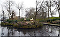 Island in the boating lake, Lister Park, Bradford