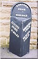 Old Milestone, at junction with B6106 just S of Bay Horse PH, Hade Edge