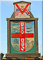 TL6977 : Beck Row village sign by Adrian S Pye