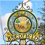 TM2653 : Bredfield village sign by Adrian S Pye
