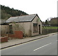 Derelict premises alongside the B4234 in Lydbrook