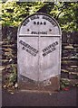 Old Milestone, A616, Sheffield Road, New Mill