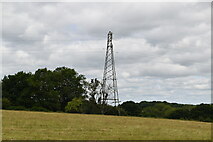 TQ4536 : Pylon near North Clays by N Chadwick