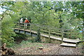 Footbridge beside watermill