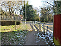 Path by Gatwick Stream crosses Haworth Road