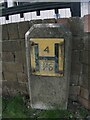 SH5771 : Hydrant marker on Deiniol Road, Bangor by Meirion