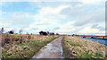 The Millennium Way running alongside Hawksworth Road, Baildon Moor