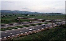 NY5714 : Footbridge over the M6 at Shap by Philip Halling