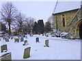 St Michaels church; Mile End in snow