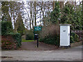 The top entrance to Bewdley Hill Wood, Kidderminster