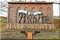 TM3877 : Halesworth town sign by Adrian S Pye
