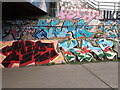 View of graffiti under the A406 bridge #5