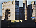 SH4762 : Queen Eleanor's Gate, Caernarfon Castle by Eric Jones