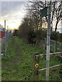 Footpath by Folly Farm