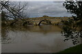 SJ5409 : Atcham: bridges over the River Severn, at a time of high water by Christopher Hilton