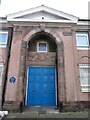 NZ3669 : Door and Doorhead, Tyne Electrical Engineers Drill Hall, Tynemouth by Geoff Holland