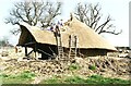 Iron age roundhouse at the Minstead Study Centre