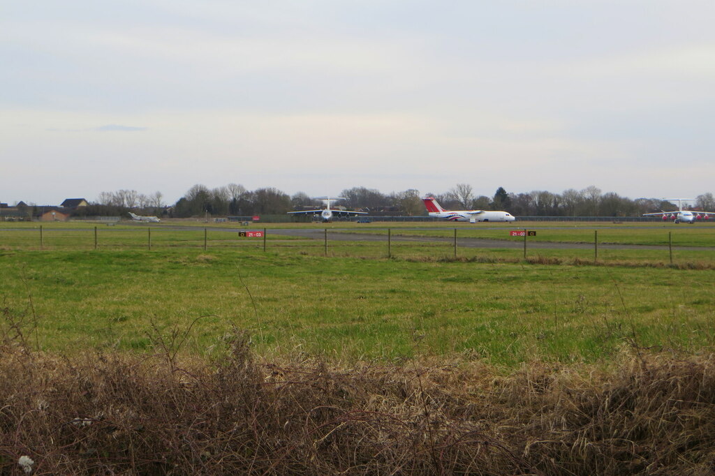 View across Cranfield Airport © Philip Jeffrey :: Geograph Britain and ...