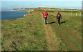 SY4889 : Coast path on Burton Cliff by Derek Harper