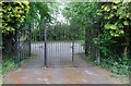 Cemetery gates from the inside