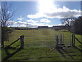 Kissing gate on the footpath