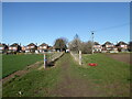 Christine Avenue from the footpath to Upper Wick