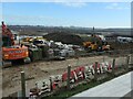 Stored materials on a City Fields construction site