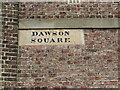 Historic Nameplate, Dawson Square, Tynemouth