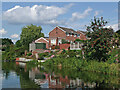 Canalside housing near Wordsley, Dudley