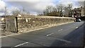 North parapet of Carleton Road railway bridge