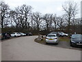 Part of the car park at Haughmond Hill, next to the quarry