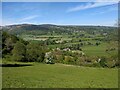 Looking across the Dee valley to Garth Trevor