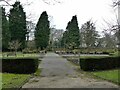 SE2238 : Memorial benches,  Rawdon Crematorium by Stephen Craven