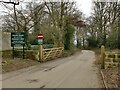 Entrance to the Cragg Wood estate