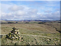 The summit cairn on Cunzierton Hill