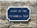 SD2878 : Start of The Cumbria Way sign by Adrian Taylor