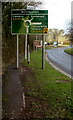ST3091 : Woodlands Roundabout direction sign, Malpas, Newport by Jaggery