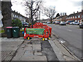 Pavement up, Martyrs Avenue, Langley Green, Crawley