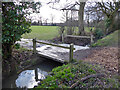 Bridge into playing field, Langley Green, Crawley