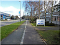 Path along Fleming Way, Manor Royal zone 2, Crawley