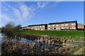 Houses on Hickling Close, overlooking the Grantham Canal